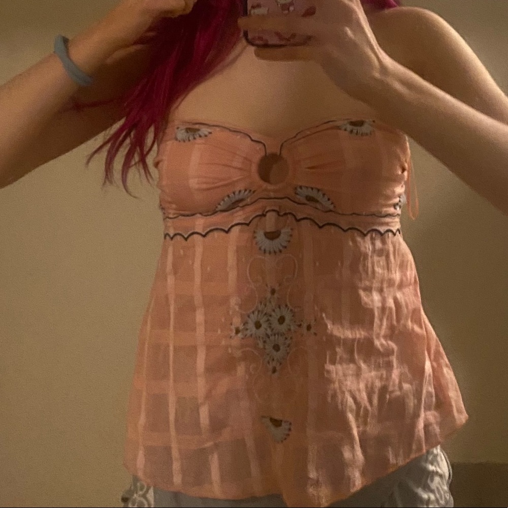 FREE PEOPLE SIZE SMALL STRAPLESS TOP
